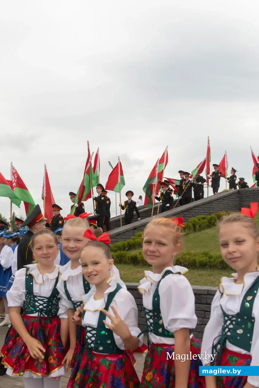 3 июля 2024 года. Театрализованный митинг, посвященный 80-й годовщине освобождения Республики Беларусь от немецко-фашистских захватчиков на мемориальном комплексе