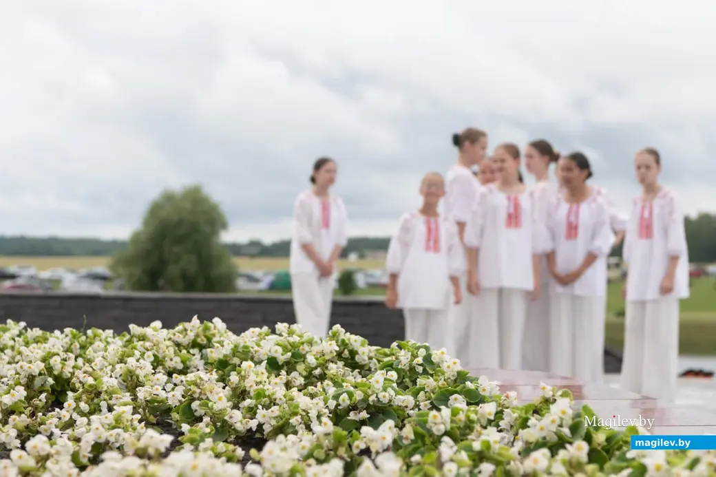 3 июля 2024 года. Театрализованный митинг, посвященный 80-й годовщине освобождения Республики Беларусь от немецко-фашистских захватчиков на мемориальном комплексе