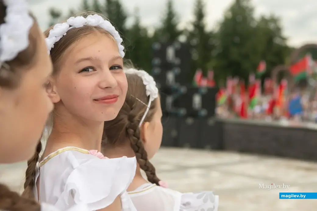 3 июля 2024 года. Театрализованный митинг, посвященный 80-й годовщине освобождения Республики Беларусь от немецко-фашистских захватчиков на мемориальном комплексе