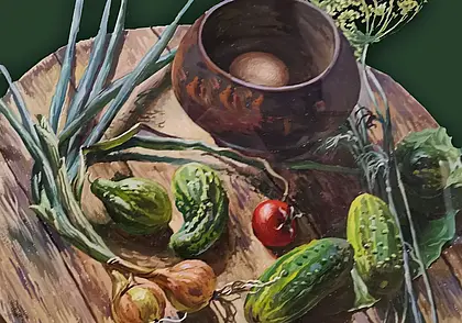 Мини-выставка натюрмортов могилевских художников в музее Павла Масленикова