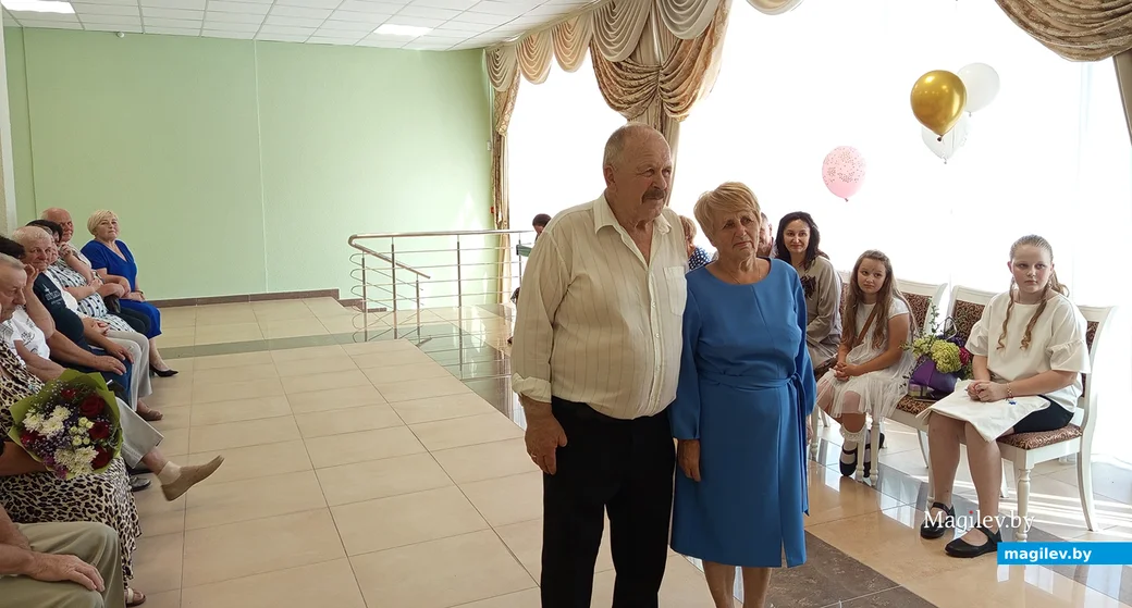 Золотую свадьбу 13 июля отметили глусчане Тамара Антоновна и Александр Константинович