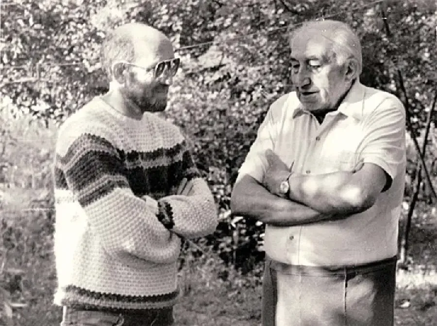 1990-е годы. Наум Сандомирский и Сергей Граховский. Фото из архива Н. Сандомирского.