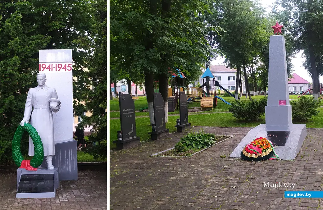 11.06.2024. Мемориал «Братская могила» в Парке культуры и отдыха г.п.Краснополье. Краснопольчане сохраняют память о Великой Отечественной войне