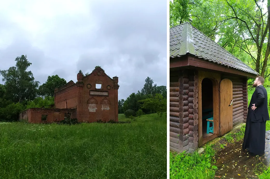11.06.2024. Краснопольский район. Урочище «Костел» неподалеку от д.Горы. Винокуренный завод пана Стоша и рядом – каплица с источником