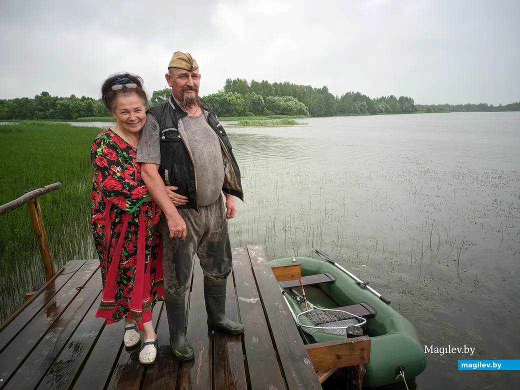 11.06.2024. Краснопольский район. Палужское водохранилище. Радушные хозяева усадьбы «РосСветы» Светлана и Петр
