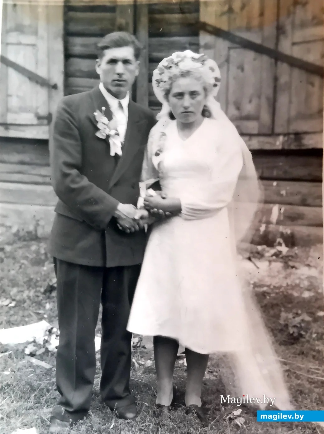 1949 или1950 год. Свадьба Сергея и Прасковьи Навичонок, родителей Валентины Сергеевны.