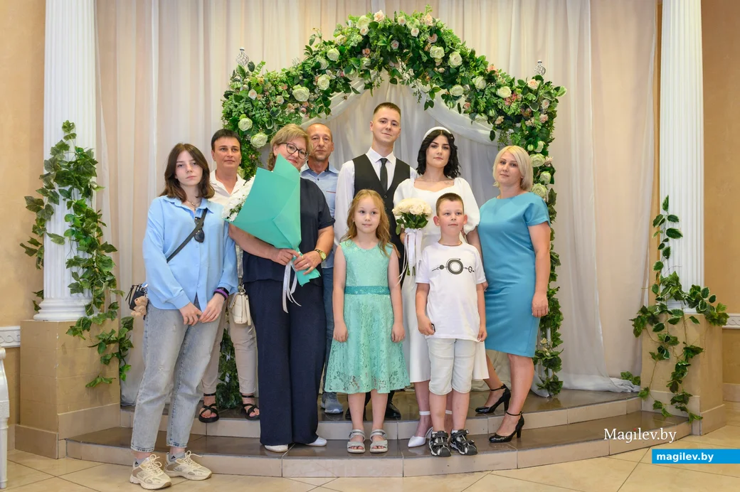 19.07.2024. Отдел ЗАГС Бобруйского горисполкома. Свадебная пара. Инна и Павел Михолапы.