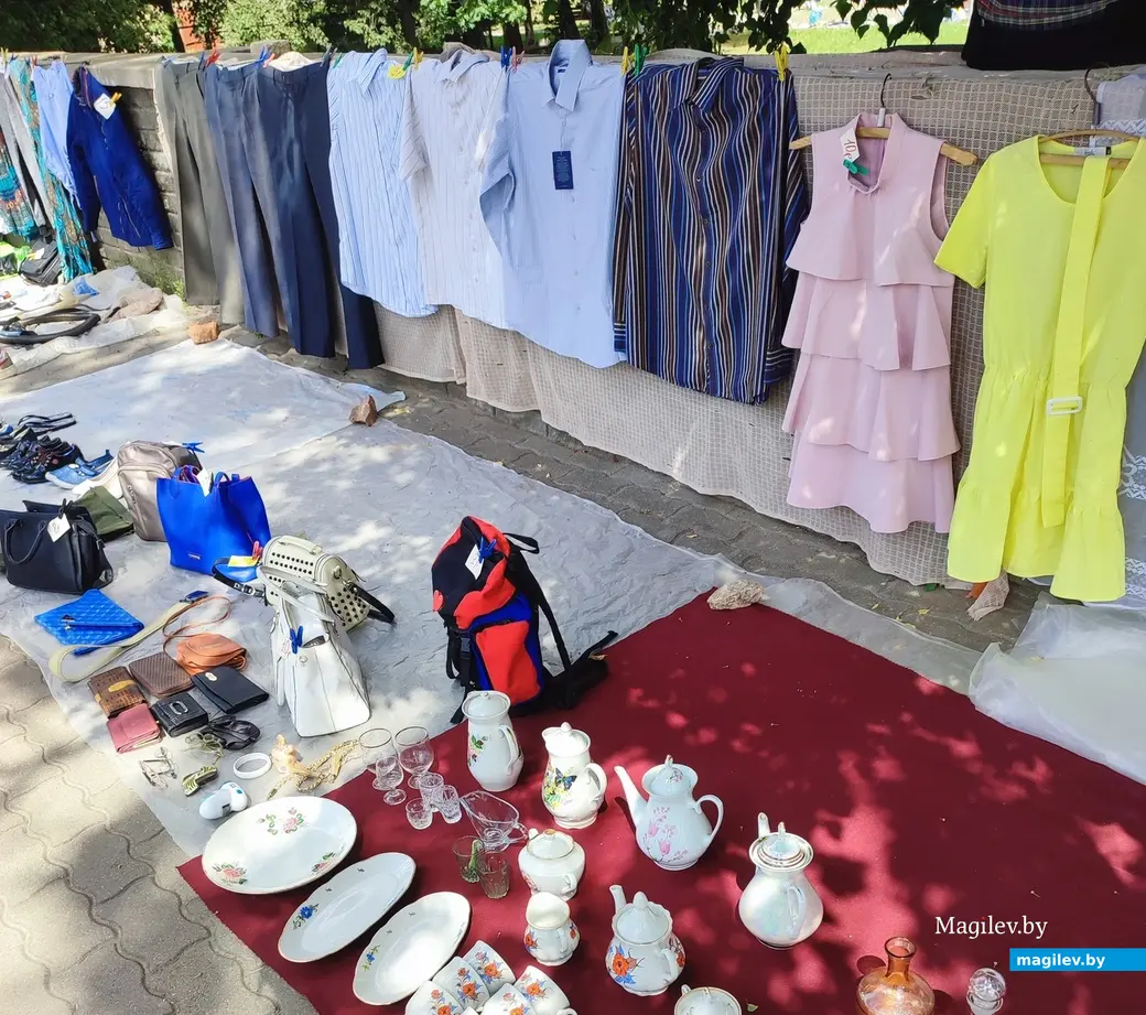 От пуговицы до антиквариата. Что и почем можно найти на барахолке у Быховского рынка, июль 2024 г.