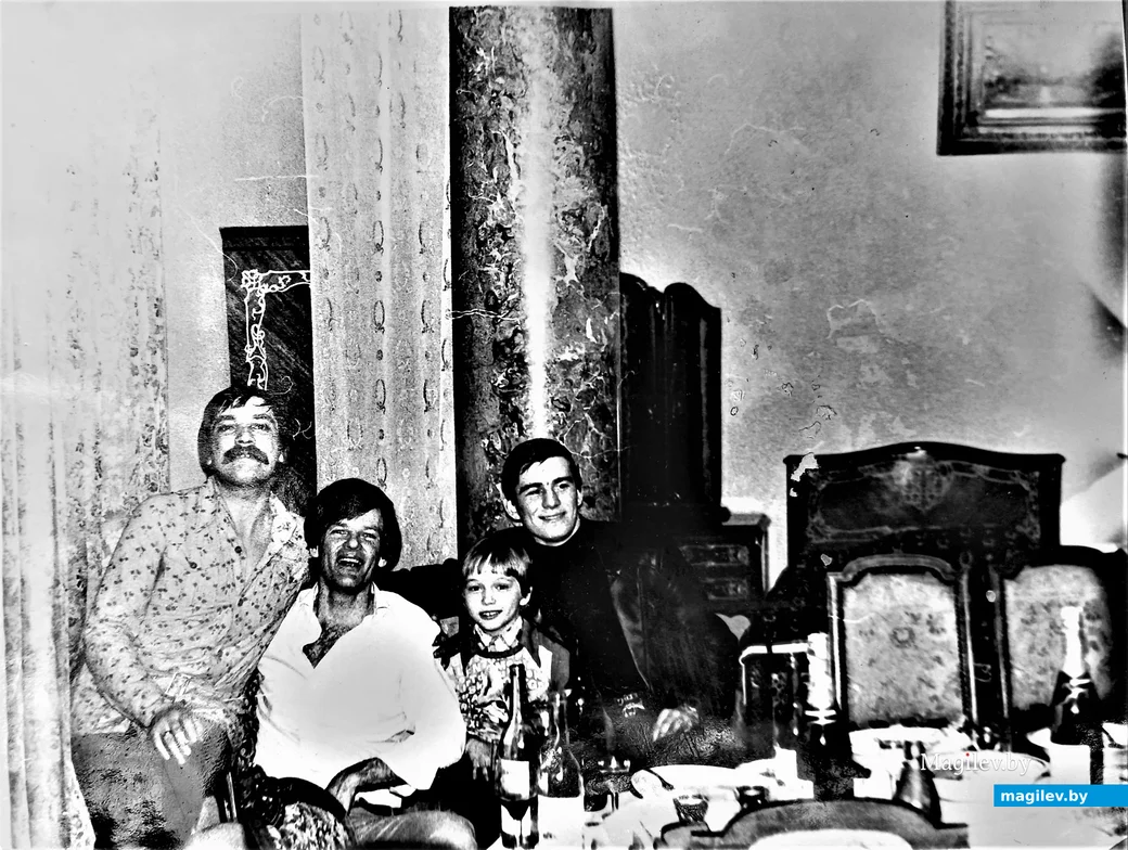  1980 год, Сергей Грумо (справа) с Александром Тихановичем и Дином Ридом.
