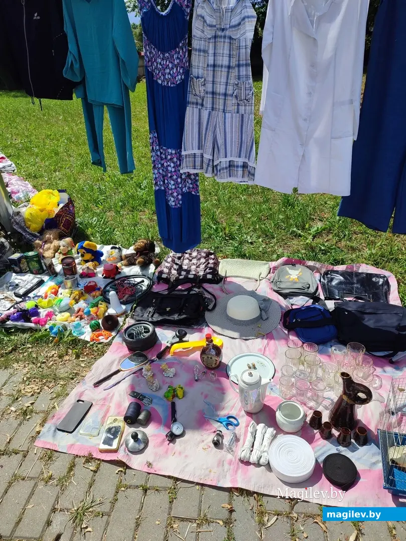 От пуговицы до антиквариата. Что и почем можно найти на барахолке у Быховского рынка, июль 2024 г.