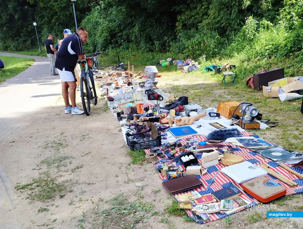 От пуговицы до антиквариата. Что и почем можно найти на барахолке у Быховского рынка, июль 2024 г.