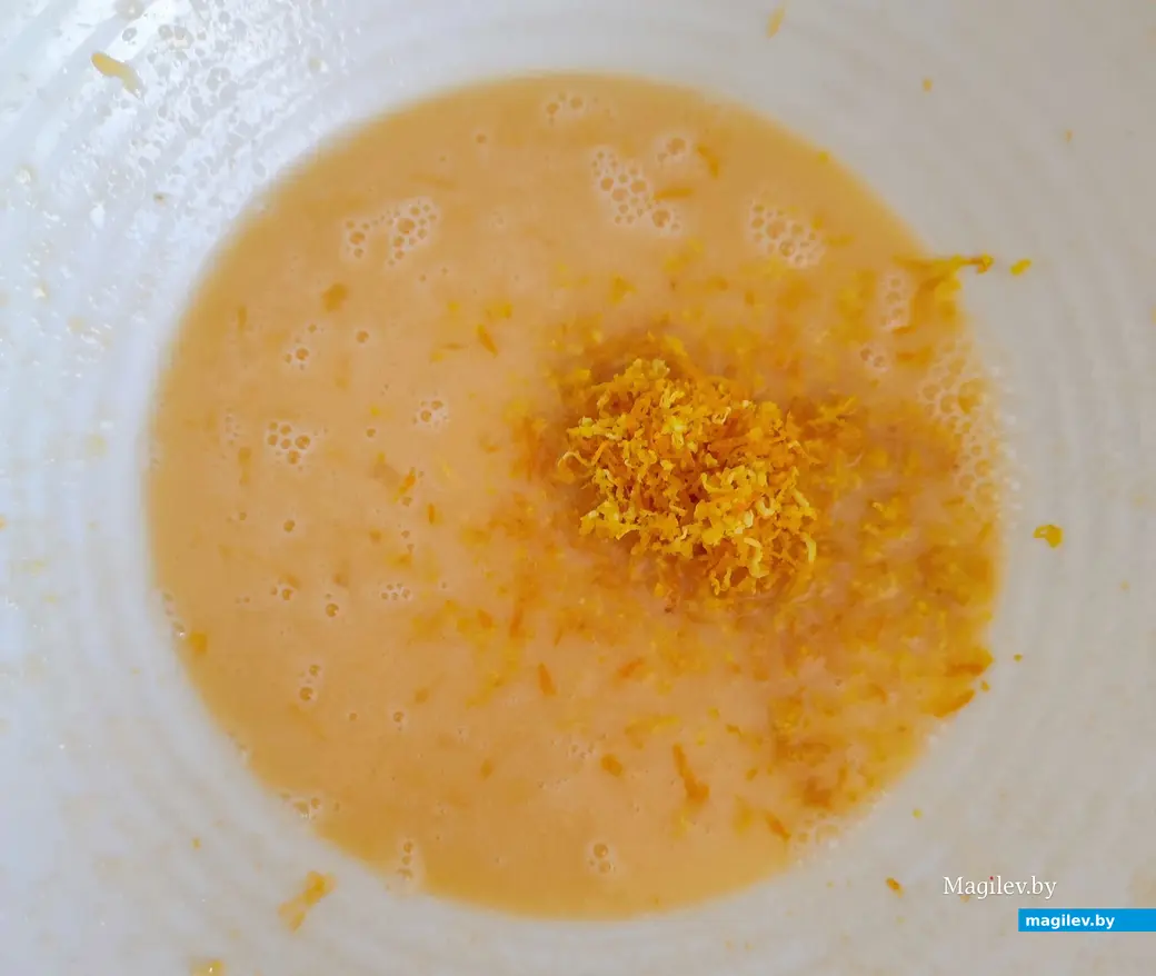 Легкий и быстрый апельсиновый пирог на кефире.