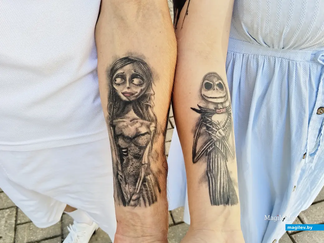 26.07.2024 г. Могилев. ЗАГС. Молодожены недели Кристина и Вячеслав Кутковичи. Парная татуировка.