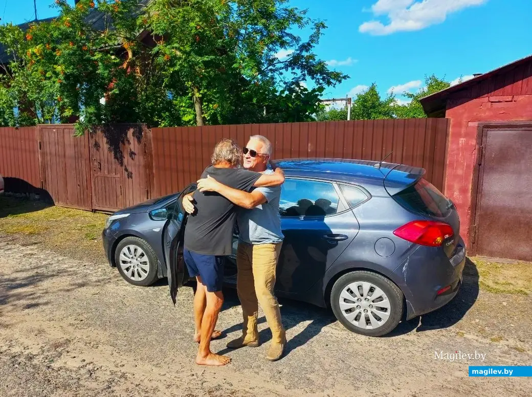 Июль 2024 г., Могилев, Папенка. Встреча Кутузова и Владика Байкова. Не виделись 18 лет.