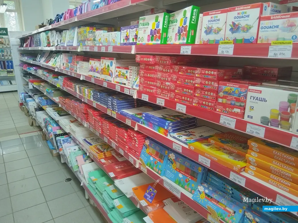 02.08.2024 г. Могилев. Магазин канцелярских товаров «М4». Собираем ребенка к школе.