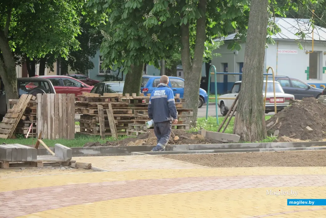 27.05.2025 г. Могилев, ул.Пионерская, здесь строят «Хабаровский дворик».