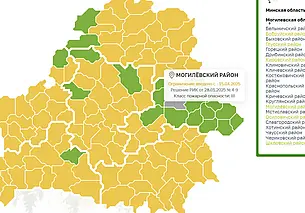 Ограничение на посещение леса введены в шести районах Могилевской области