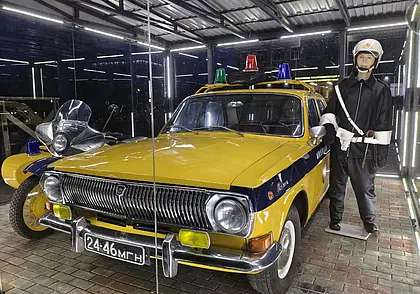 Истории могилевской ГАИ посвящается: новый арт-объект в Могилеве. Фотофакт