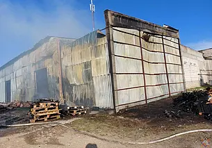 В Могилеве горел склад на улице Академика Павлова