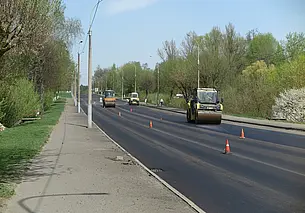 По улице Сурганова в Могилеве делают дорогу. Фотофакт