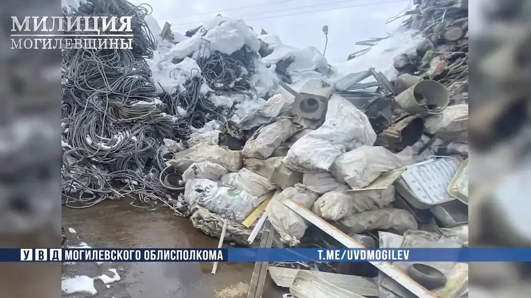 3.5 тонны нелегального цветмета изъяли у могилевчанина. Ему грозит крупный штраф