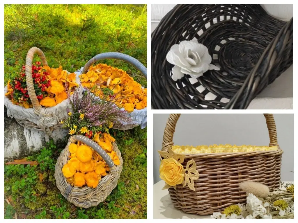 Работы из бумажной лозы, сделанные Светланой Савицкой.