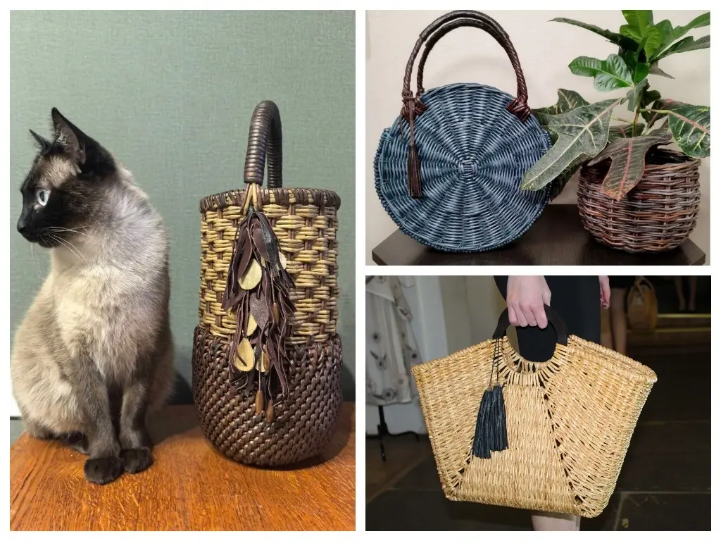 Работы из бумажной лозы, сделанные Светланой Савицкой.