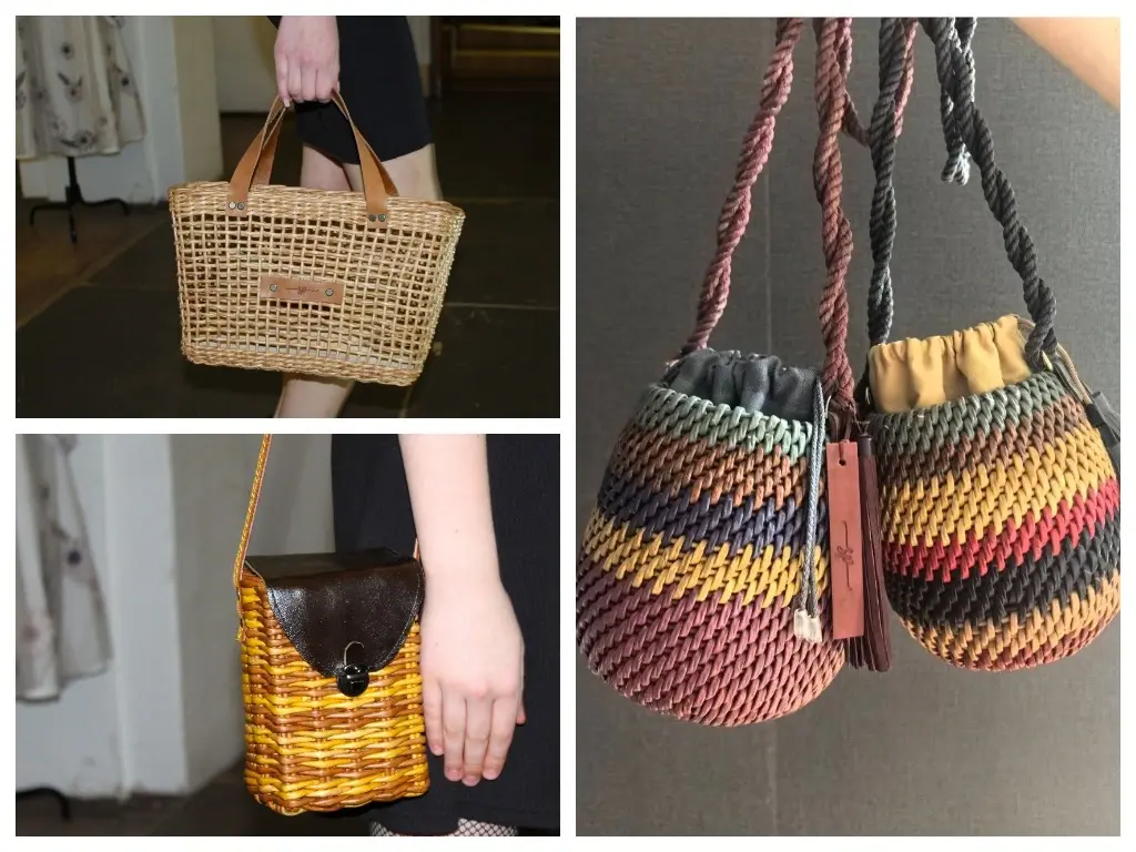Сумки из бумажной лозы, сделанные Светланой Савицкой.