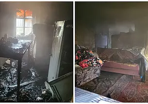 Оставили зажженную свечу и уехали: в Могилеве горел дом