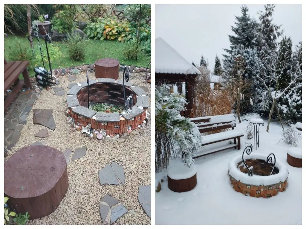 Кострище. Октябрь 2024 года. Станция Понизов. Могилевская область.