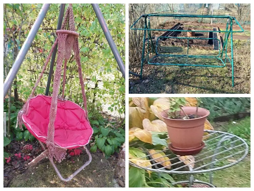 Составные части зоны отдыха №7. Октябрь 2024 года. Станция Понизов. Могилевская область.