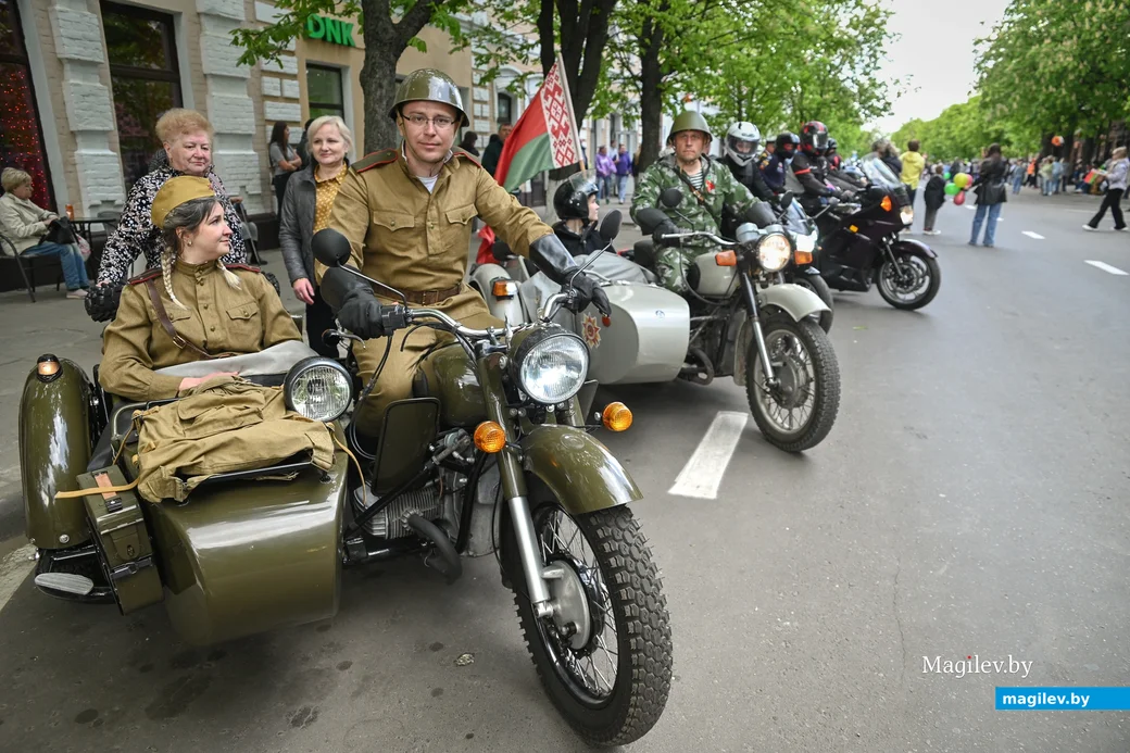 03.05.2025. Площадь Победы. Участники мотопробега, приуроченного к 80-летию Великой Победы