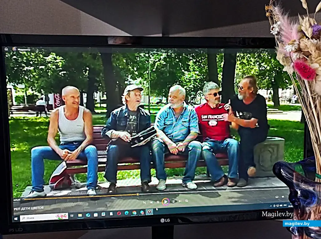 2014 год, Могилев. Василь Титов (второй слева) с товарищами.