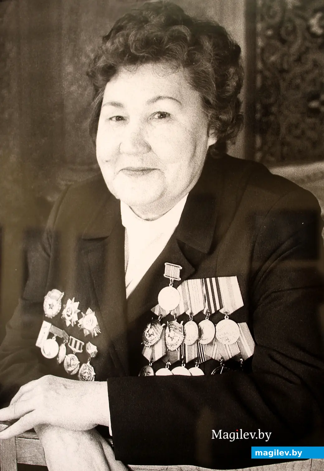 7 мая 2025 года. Могилев. Выставочный зал. Открытие проекта «Не гаснет памяти свеча». Военный летчик Анна Ивановна Мишина. Освобождала город Горки. Фото Ирины Савосиной.