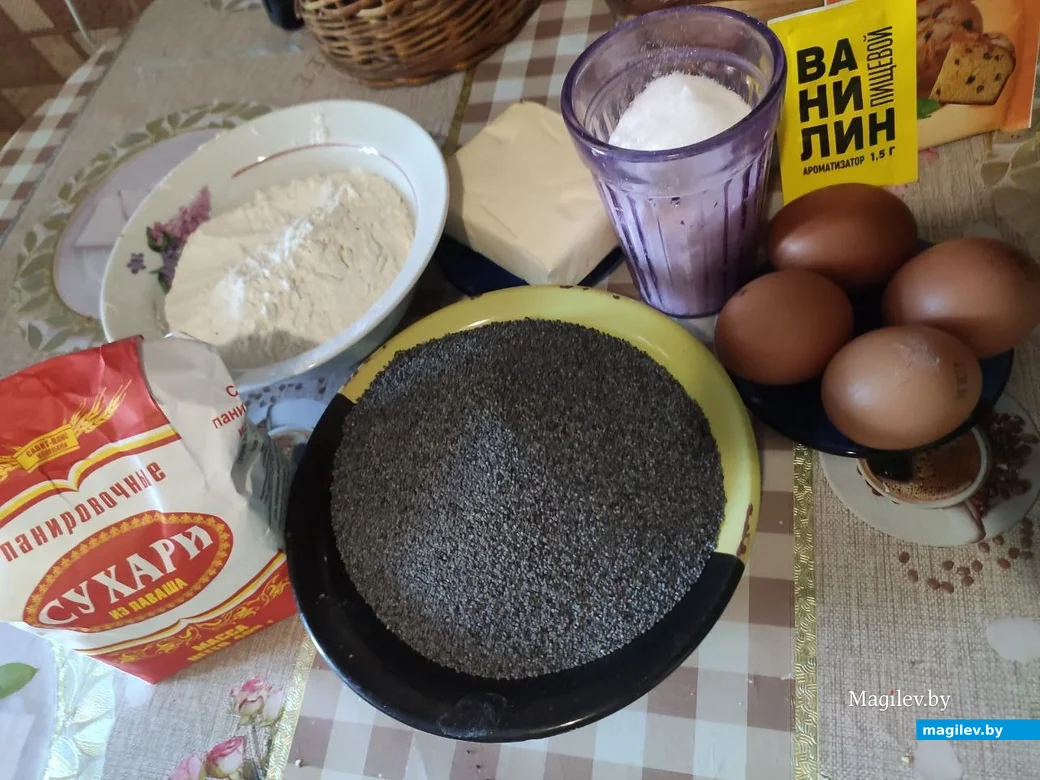 Готовим маковый пирог на песочном тесте.
