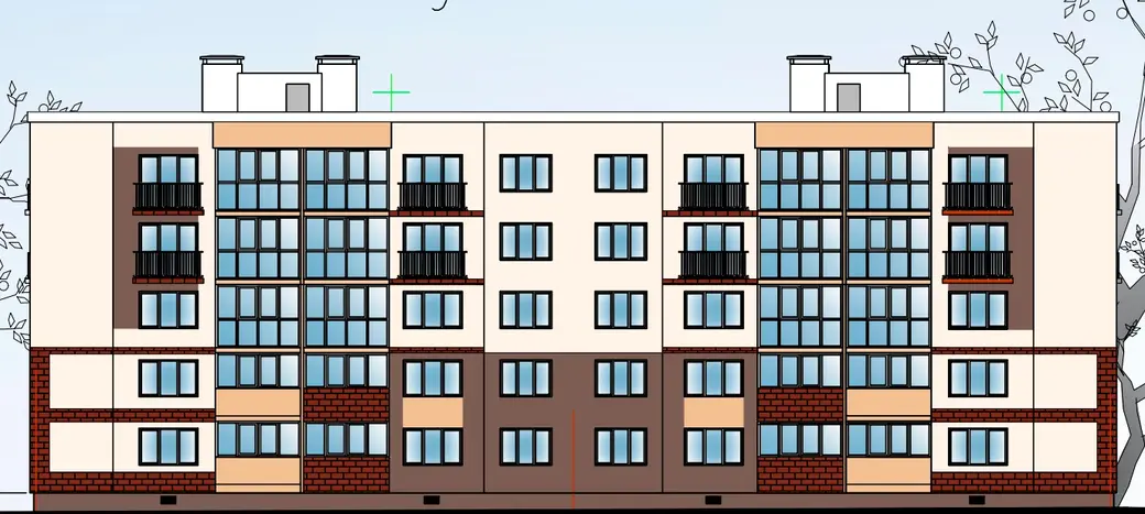 Пятиэтажки с лифтами планируют построить в районе улиц Челюскинцев и Мельникова в Могилеве. Проектное решение.