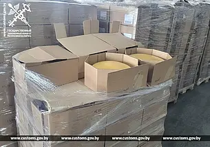 Могилевские таможенники пресекли незаконный вывоз из Беларуси в Россию 28 тонн сыра