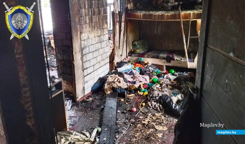 23.05.2025 г. Двое маленьких детей погибли на пожаре в Брестской области. Фото: СК РБ