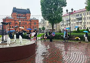 Великая сила искусства: могилевских музыкантов дождем не испугать!
