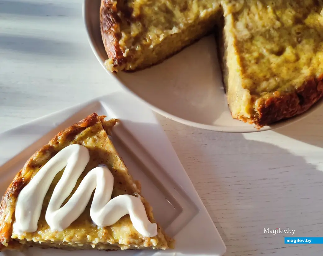 Готовим сами: пирог из кабачка с сыром.