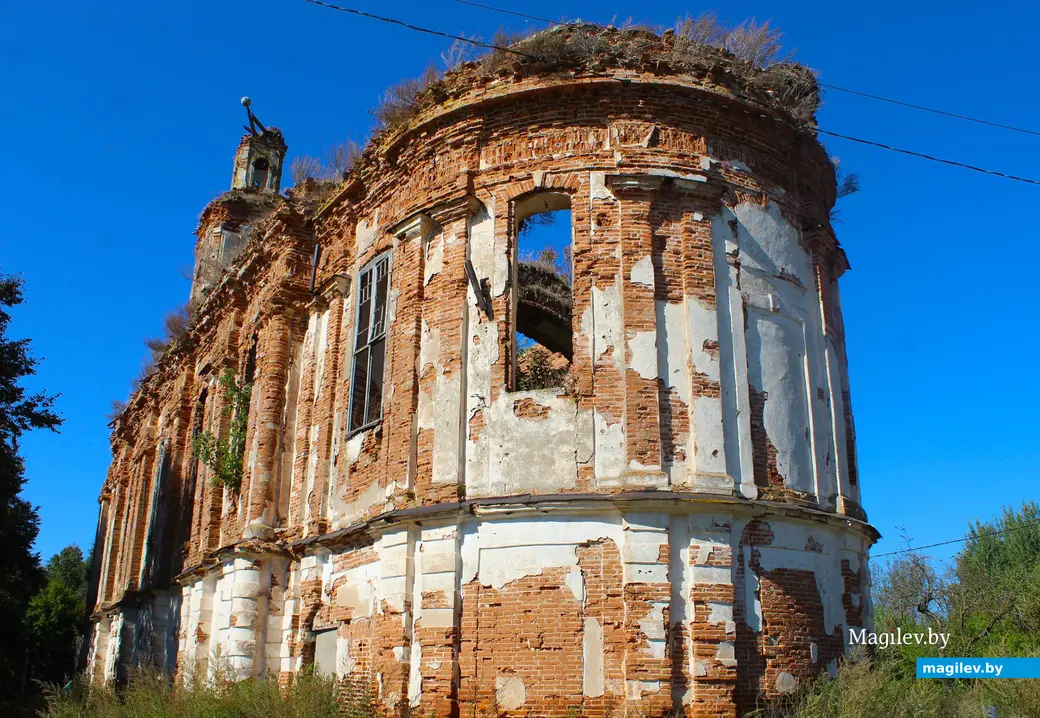 Сентябрь 2024 года. Церковь в Сельце Мстиславского района Могилевской области.