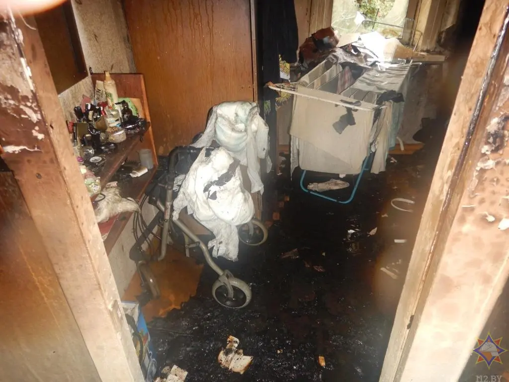 27.09.2024 г., Могилев, ул. Космонавтов. Пожар в жилом доме унес жизнь пенсионерки.