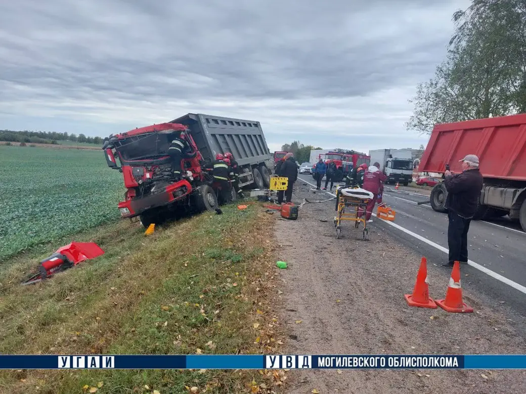 30.092024 г. ДТП в Чаусах. Фото: УГАИ УВД облисполкома