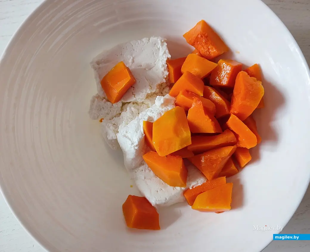 Готовим сами: тыквенно-творожный пирог.