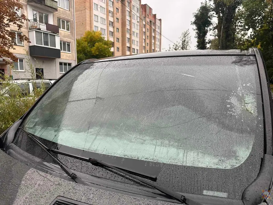 6.10.2024 г. В Могилеве на улице Королева горел автомобиль. Фото: Могилевское областное УМЧС