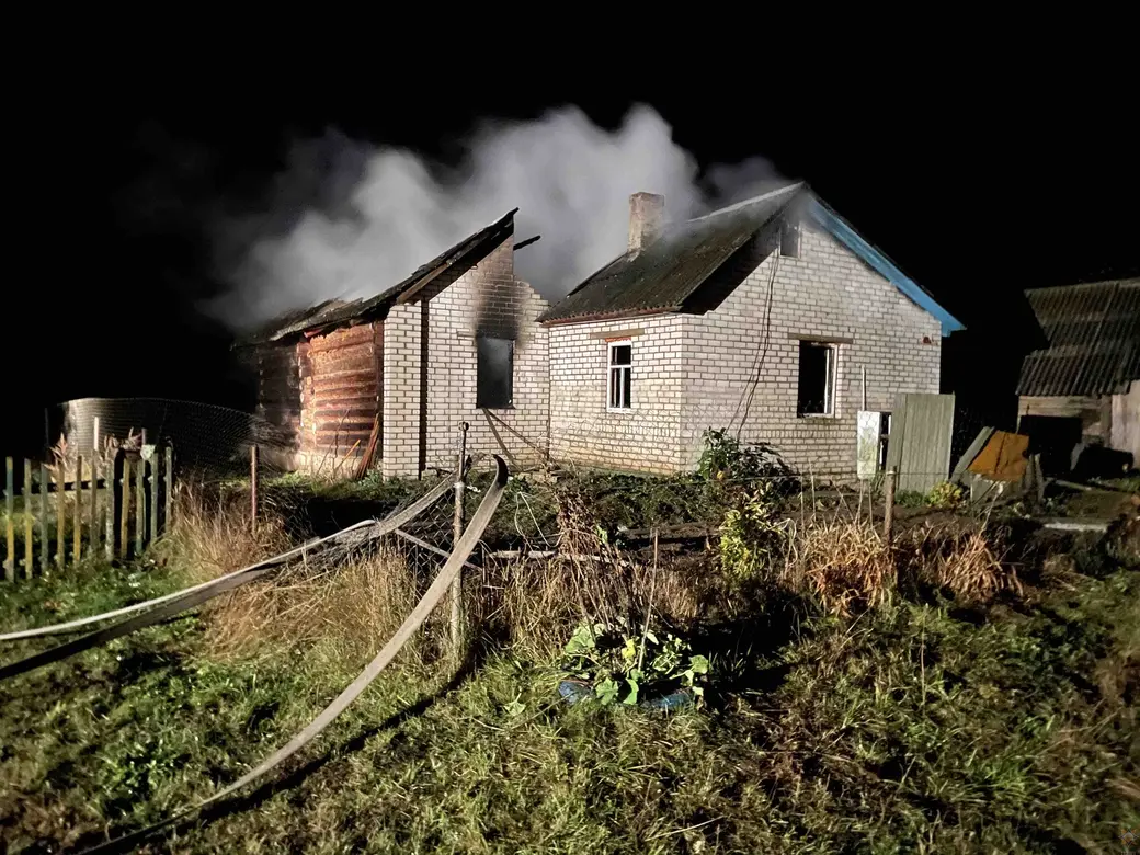 7.10.2024. Белыничский район, деревня Красная Слобода. Фото: Могилевское областное УМЧС