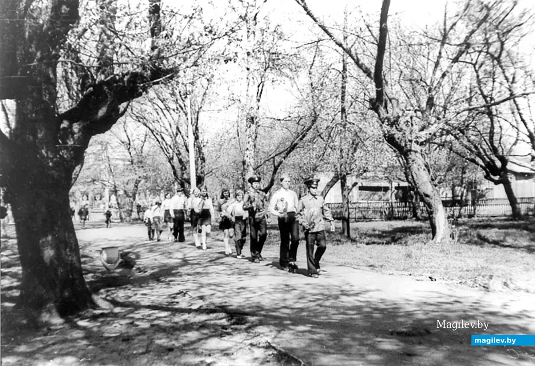 1970-е. Центральный парк в Глуске.
