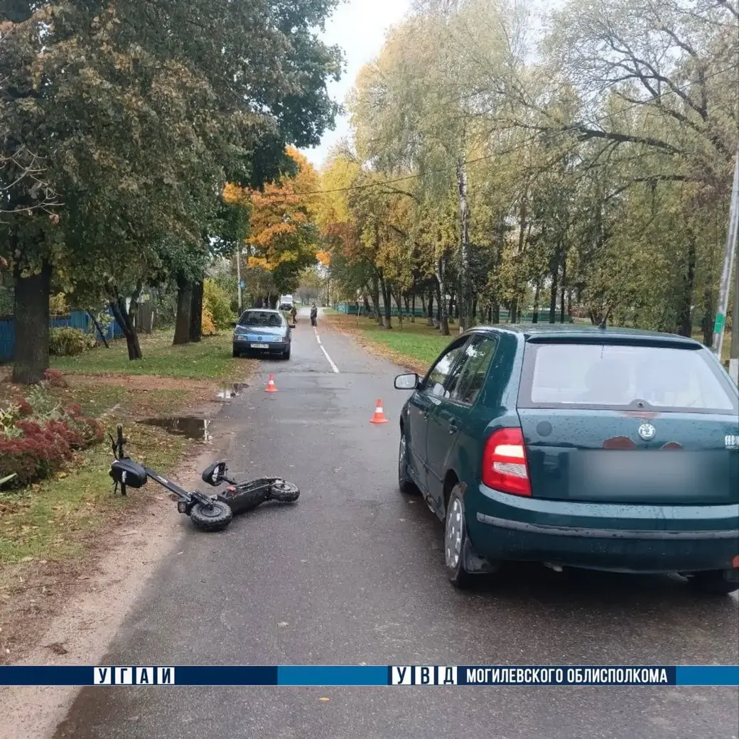 12.10.2024 г. Чериков, ДТП с детьми на электросамокате.