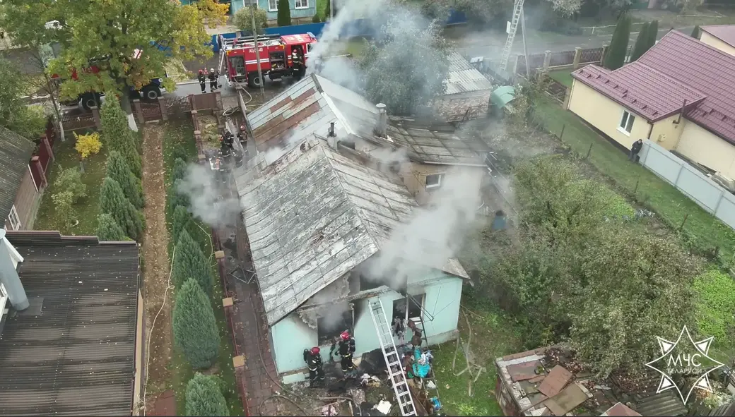 14.10.2024 г. Минский район, агр. Сеница. Фото: МЧС Беларуси