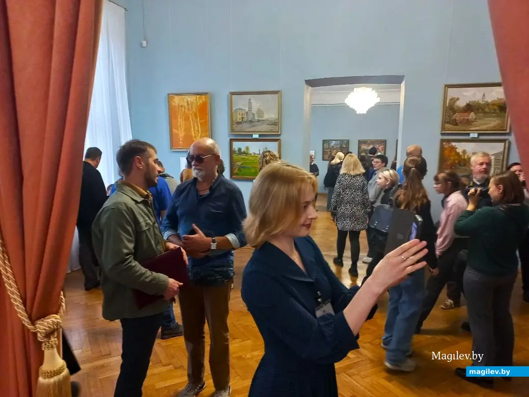 18.10.2024 г., Могилев, областной художественный музей им. П. В. Масленикова. Торжественное открытие итоговой выставки XXVIII Международного пленэра по живописи «Образ